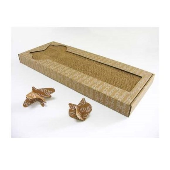 Kittypod Cat Scratcher Lil' Pawpaw Cardboard deck scratchpad NEW in box - Picture 1 of 5